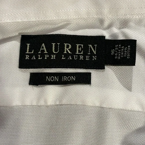 LAUREN RALPH LAUREN Mens Button Down Dress Shirt - Picture 5 of 6